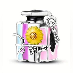 Silver GraduationPerfume Bottle Charm For Pandora Charm Braclets